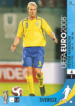 Petter Hansson Sweden Panini Euro 2008 Card Game #71